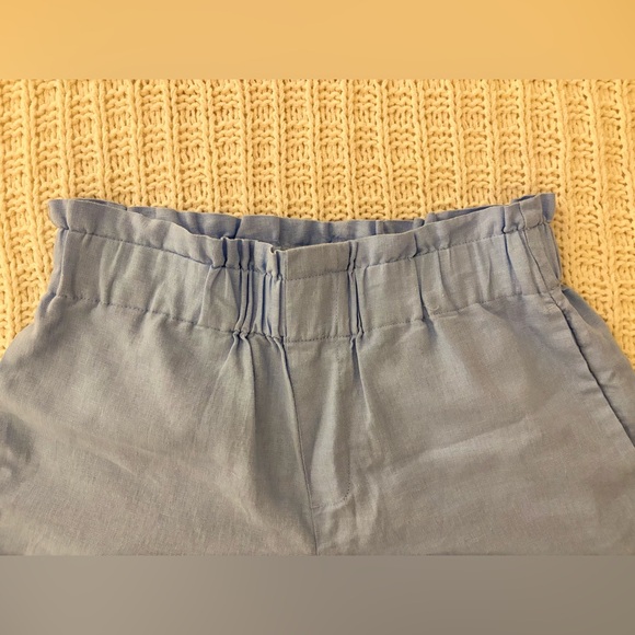 NWOT • A New Day • Women’s High-Rise Linen Pull-on Shorts • Light Blue, Small - Picture 13 of 16